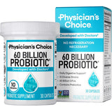 Frasco de suplemento Physician's Choice Probiótico 60 Billion 30 cápsulas