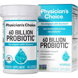 Frasco de suplemento Physician's Choice Probiótico 60 Billion 84 cápsulas