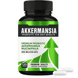 Frasco de Phyzen Akkermansia probiótico 300 Billion AFU, presentación de 120 cápsulas