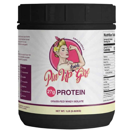 Frasco de suplemento Pin Up Girl Aislado de Proteína de Suero 1 lb