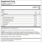 Etiqueta de suplemento de Piping Rock aceite de krill 1000 mg, presentación de 60 cápsulas blandas