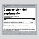 Tabla nutricional del suplemento Piping Rock Bacopa monnieri 180 cápsulas