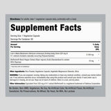 Tabla nutricional del suplemento Piping Rock Melena de León 2100 mg 90 cápsulas