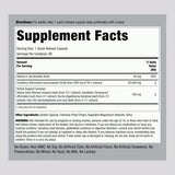 Etiqueta de información suplementaria de Piping Rock con vitamina C, arándano rojo y mezcla herbal