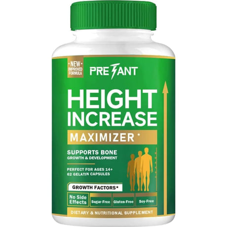 Frasco de suplemento Pretant Calcio, Vitamina D y Zinc con Aminoácidos 62 Cápsulas