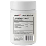 Tabla nutricional del suplemento Primal FX Ácido Pantoténico 500 mg 60 cápsulas