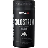 Frasco de suplemento Primal FX Calostro Bovino 3000 mg 180 cápsulas