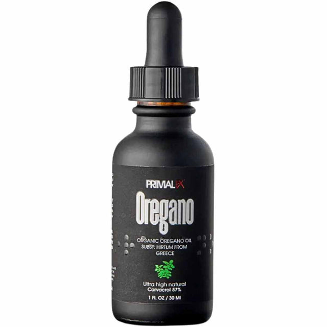 PrimalFX Aceite de Orégano - 30 ml - Suplemento natural en gotas para soporte inmunológico y bienestar 