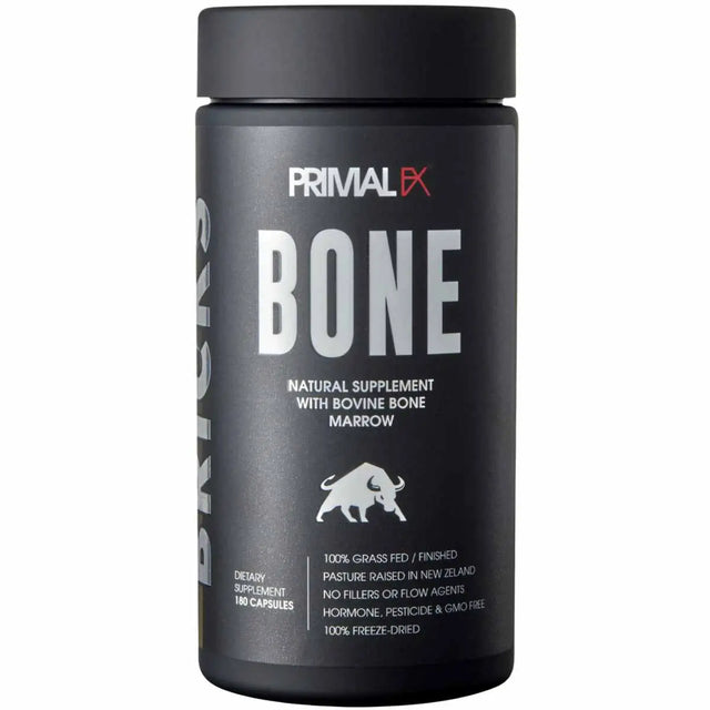 PrimalFX Bone - Suplemento para la salud ósea y articular - 180 cápsulas para fortalecer huesos y articulaciones.