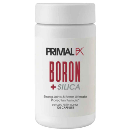Frasco de suplemento Primal FX Boro y Sílice 120 cápsulas