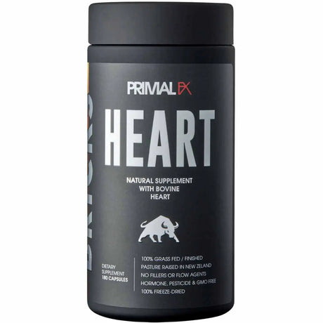 PrimalFX Heart - Suplemento para el corazón - 180 Cápsulas para soporte cardiovascular.
