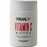 PrimalFX Vitamina C + Activo B 850 mg - Suplemento en cápsulas para soporte inmunológico y energético.