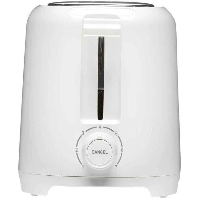Tostadora Proctor Silex 22216G blanca de dos rebanadas vista de frente