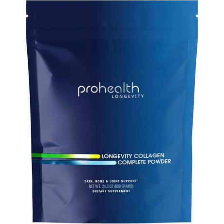 Bolsa frontal de ProHealth Longevity colágeno completo en polvo, 690 g