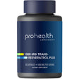 Frasco de suplemento ProHealth Longevity Trans-Resveratrol Plus 60 cápsulas