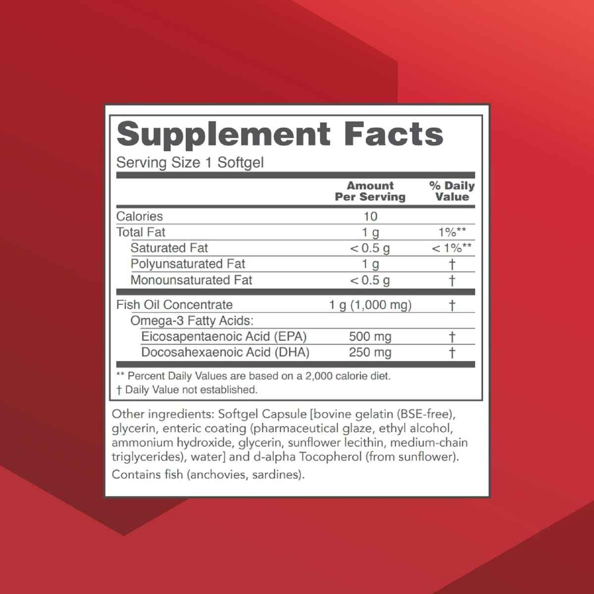 Información del suplemento de Protocol For Life Balance Ultra omega 3 con aceite de pescado, EPA y DHA.