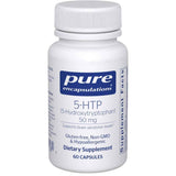 Frasco de suplemento Pure Encapsulations 5-HTP 50 mg 60 cápsulas