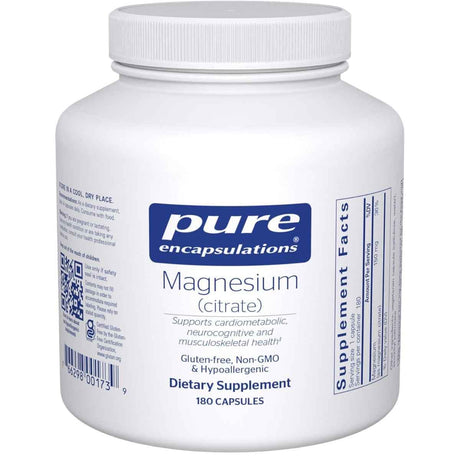 Pure Encapsulations citrato de magnesio 150 mg por cápsula 180 cápsulas