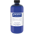 Frasco frontal de Pure Encapsulations citrato de magnesio líquido con vitamina B6, 8.1 fl oz / 240 ml.