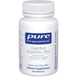 Frasco frontal de Pure Encapsulations Digestive Enzymes Ultra con 90 cápsulas.