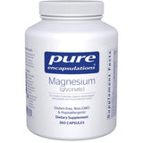 Pure Encapsulations glicinato de magnesio 120 mg en frasco de 360 cápsulas