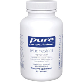 Pure Encapsulations glicinato de magnesio 120 mg en frasco de 90 cápsulas