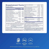 Tabla nutricional del suplemento Pure Encapsulations Junior Nutrients (Multivitamínico para Niños) 120 Cápsulas