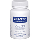Frasco de suplemento Pure Encapsulations Picolinato de Zinc 30 mg 180 cápsulas