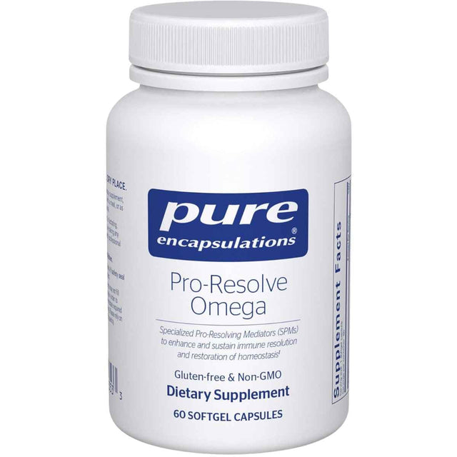 Pure Encapsulations Pro-Resolve Omega 300 mcg SPMs 60 cápsulas blandas frontal