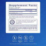 Tabla nutricional del suplemento Pure Encapsulations Ubiquinol-QH 50 mg 60 cápsulas