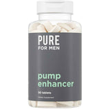 Frasco de suplemento Pure for Men L-Arginina y L-Citrulina 90 tabletas