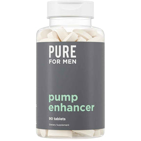 Frasco de suplemento Pure for Men L-Arginina y L-Citrulina 90 tabletas