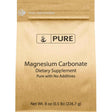 Pure Original Ingredients carbonato de magnesio, 226,7 g, vista frontal.