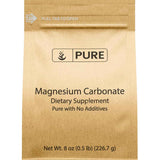 Pure Original Ingredients carbonato de magnesio, 226,7 g, vista frontal.