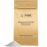 Envase frontal de Pure Original Ingredients cloruro de magnesio en polvo 907.2 g 