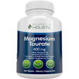 Purely Holistic taurato de magnesio 400 mg, 240 tabletas, vista frontal.