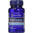 Frasco de suplemento Puritan's Pride DHEA 25 mg 100 Tabletas