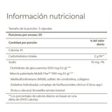 Información del suplemento de Puritan's Pride glucosamina, condroitina y MSM para la presentación de 120 tabletas