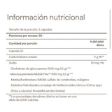 Información del suplemento de Puritan's Pride glucosamina, condroitina y MSM para la presentación de 240 tabletas
