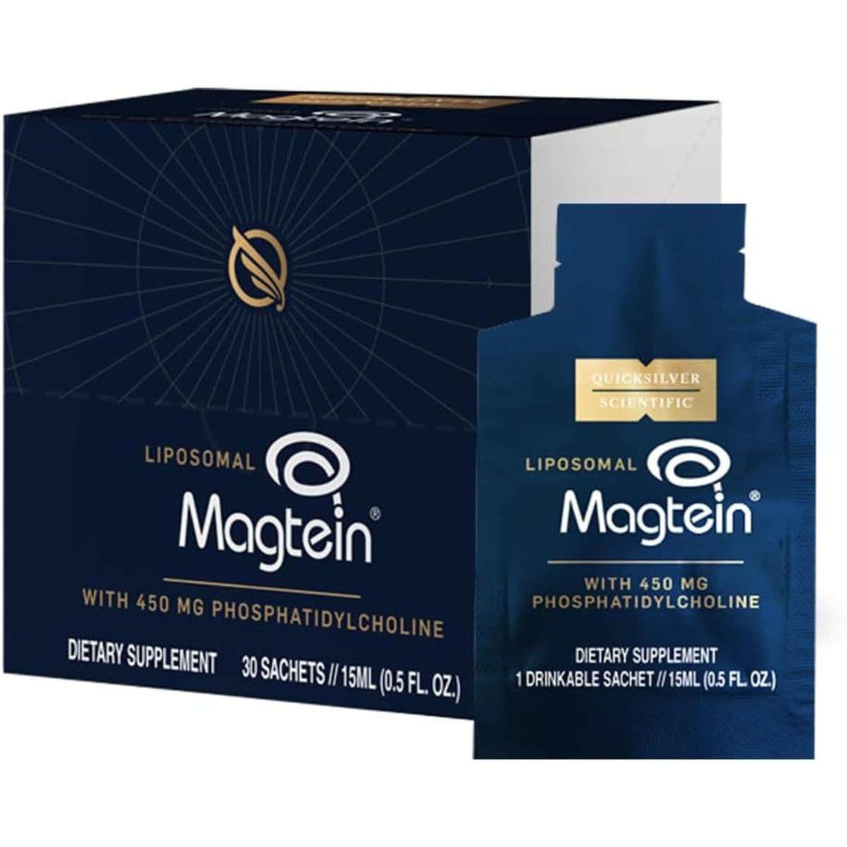 Quicksilver Scientific Liposomal Magtein, 30 sobres