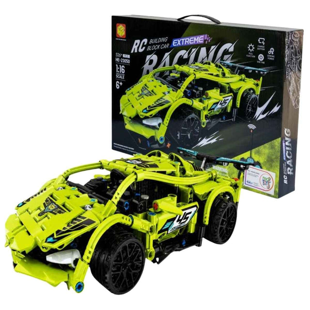 Carro de control remoto Racing para construir de 526 piezas con empaque