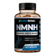Frasco de suplemento Rainbow Nutrients NMNH 60 cápsulas