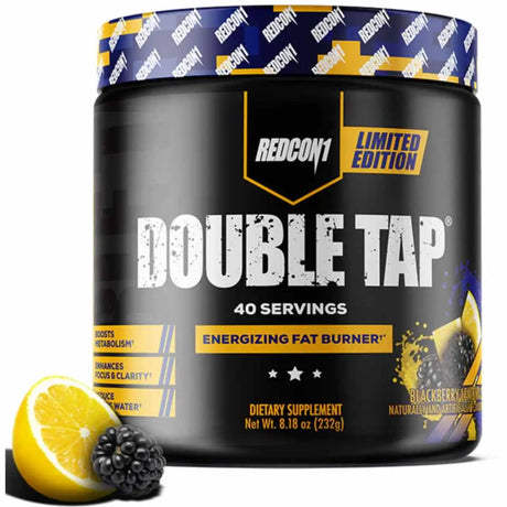 Redcon1 Double Tap quemador de grasa en polvo - Sabor Limonada de mora - 232 g - 40 Servicios - Haz Tu Pedido
