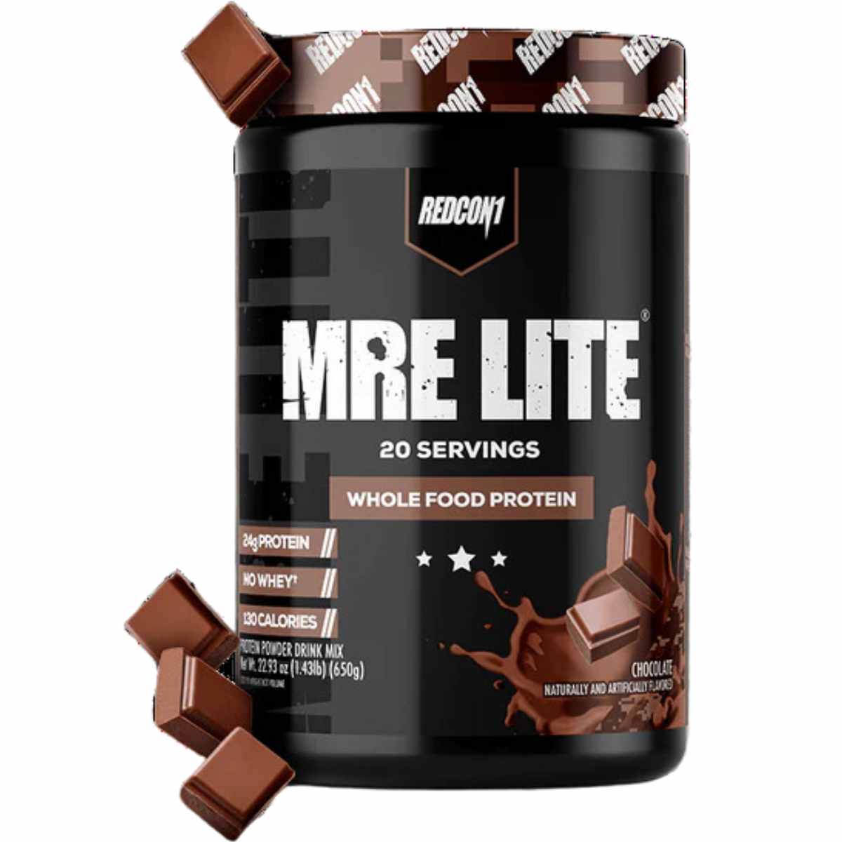 Redcon1 MRE LITE Proteina de alimentos enteros - Sabor Chocolate - 630 g - 20 Servicios - Haz Tu Pedido
