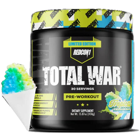 Redcon1 pre entrenamiento - Sabor Cono de nieve tropical - 450 g - 30 Servicios - Haz Tu Pedido
