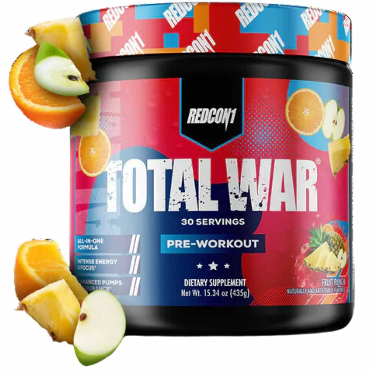 Redcon1 pre entrenamiento - Sabor Ponche de Frutas - 444 g - 30 Servicios - Haz Tu Pedido
