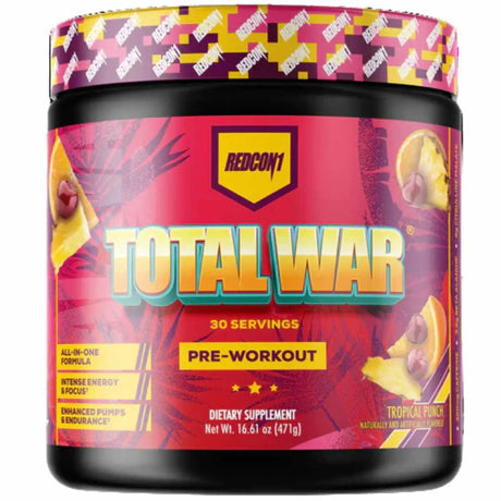 Redcon1 pre entrenamiento - Sabor Ponche Tropical - 471 g - 30 Servicios - Haz Tu Pedido

