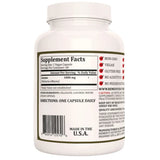 Tabla nutricional del suplemento Remedy's Nutrition Anamu 1000 mg 60 cápsulas veganas