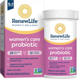 Frasco de suplemento Renew Life Probiótico para el Cuidado de la Mujer 90 cápsulas