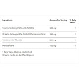 Tabla nutricional del suplemento Restorative Formulations Neuro Px Fuerza Extra 60 Cápsulas Vegetales